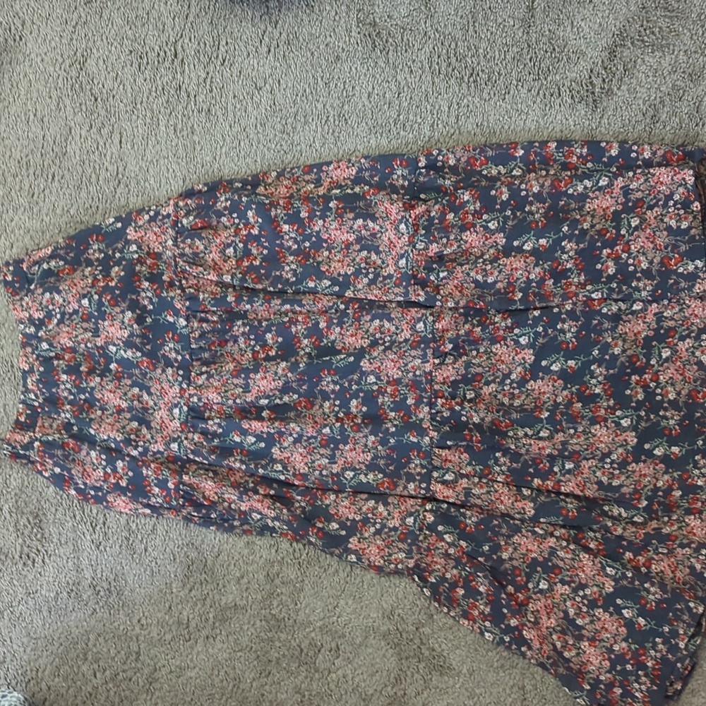 Floral Tiered Maxi Skirt